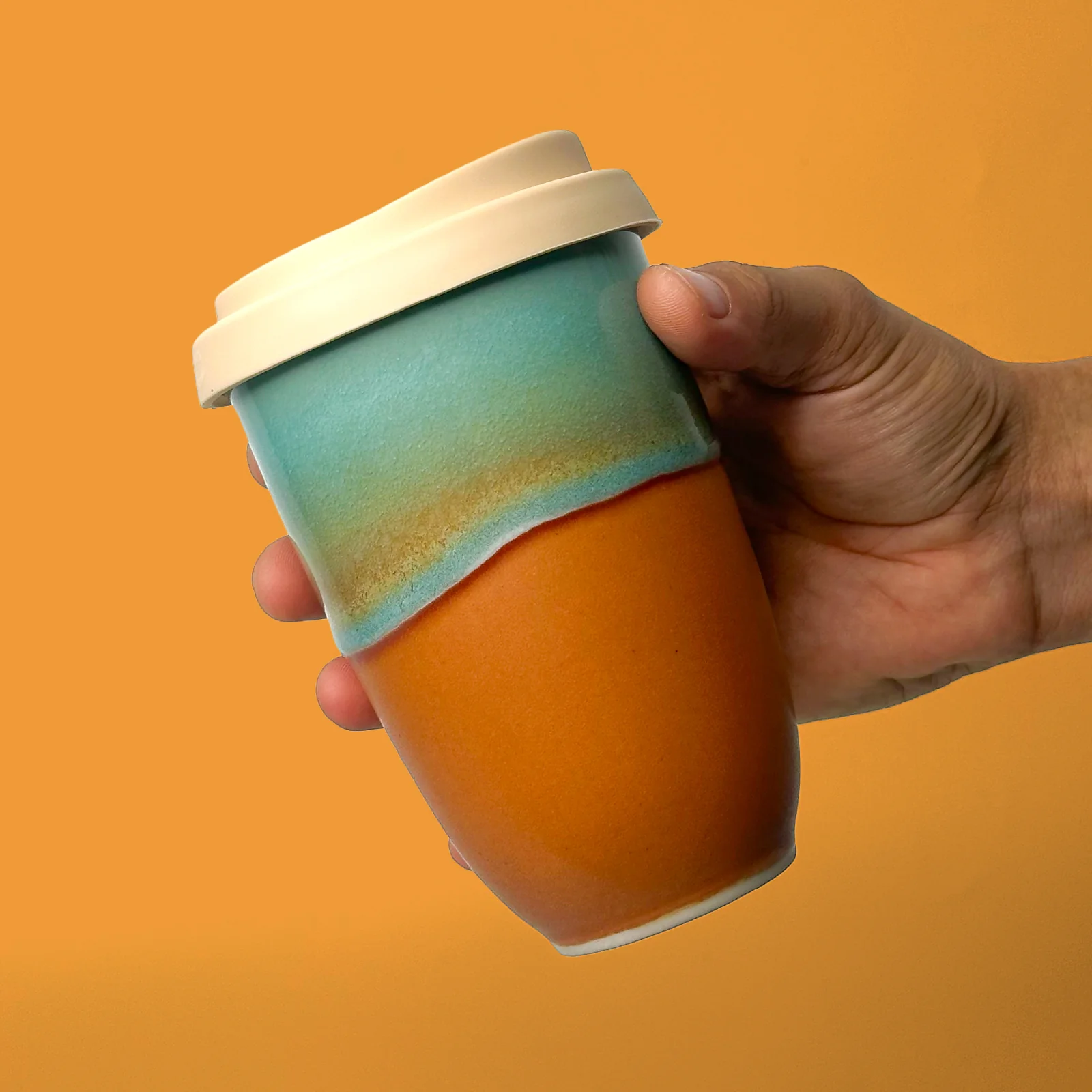 Coral Dreaming Ceramic Travel Cup - Image 4