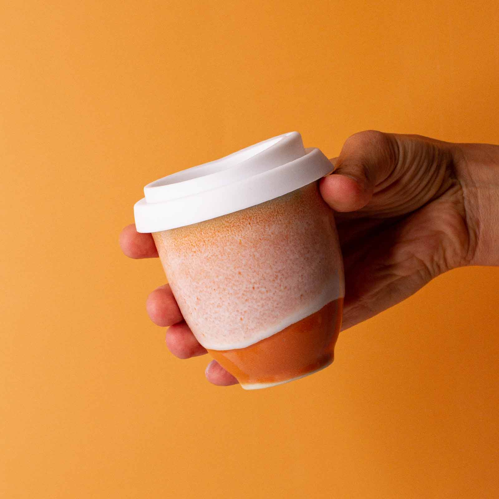 Desert Ochre Ceramic Travel Cup - Image 5