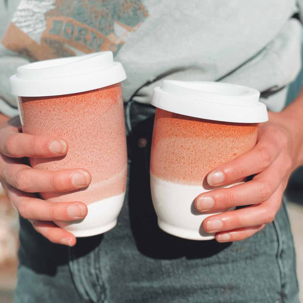 Desert Sand Ceramic Travel Cup - Image 3