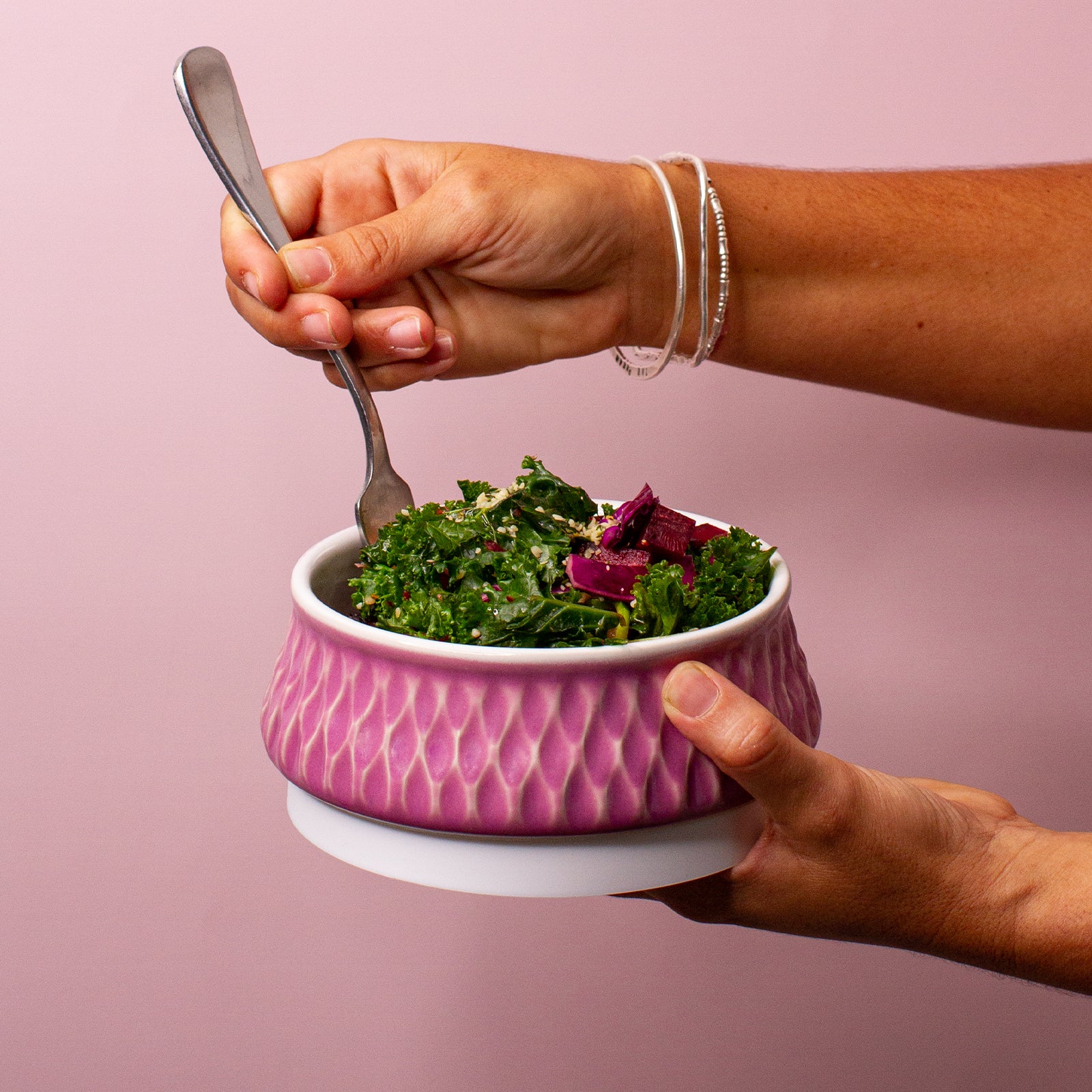 Lavender Ceramic Travel Bowl - Image 6