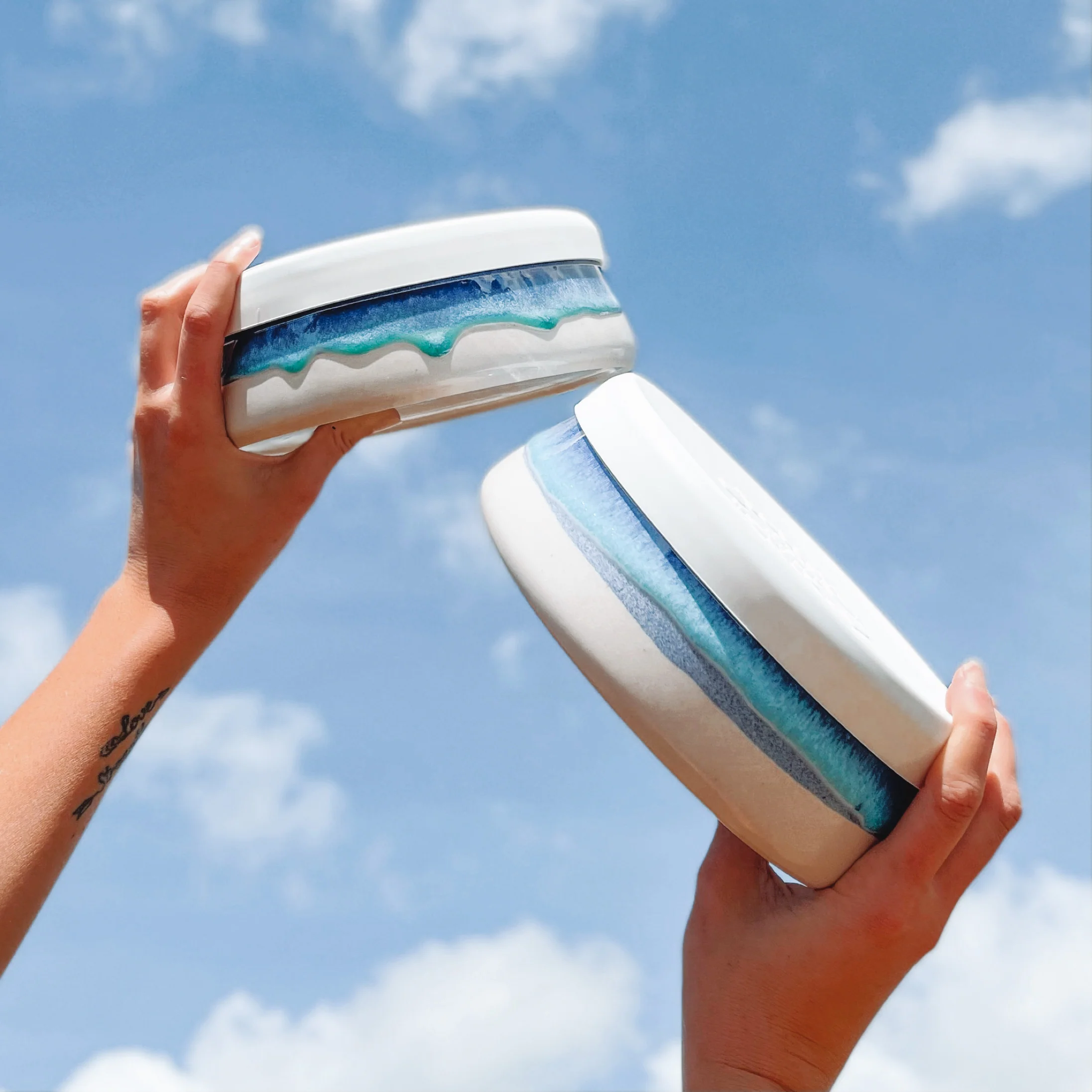 Ocean Bliss Ceramic Travel Bowls - Image 3