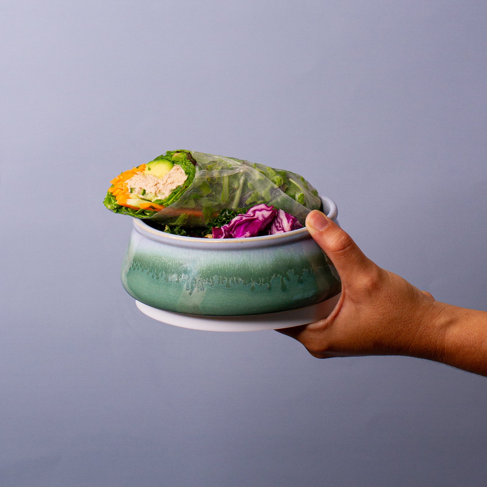 Ocean Jasper Ceramic Travel Bowl - Image 5