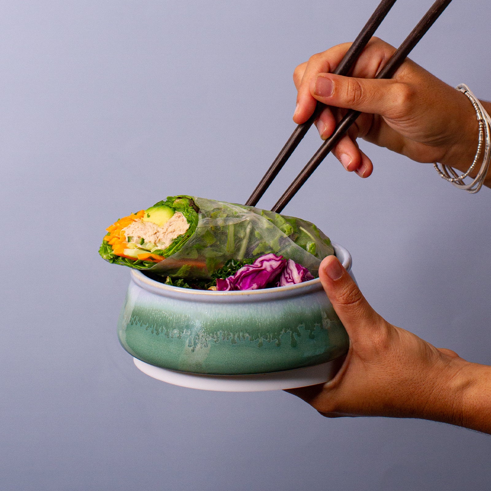 Ocean Jasper Ceramic Travel Bowl - Image 6