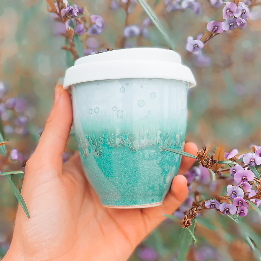 Ocean Jasper Ceramic Travel Cup - Image 2