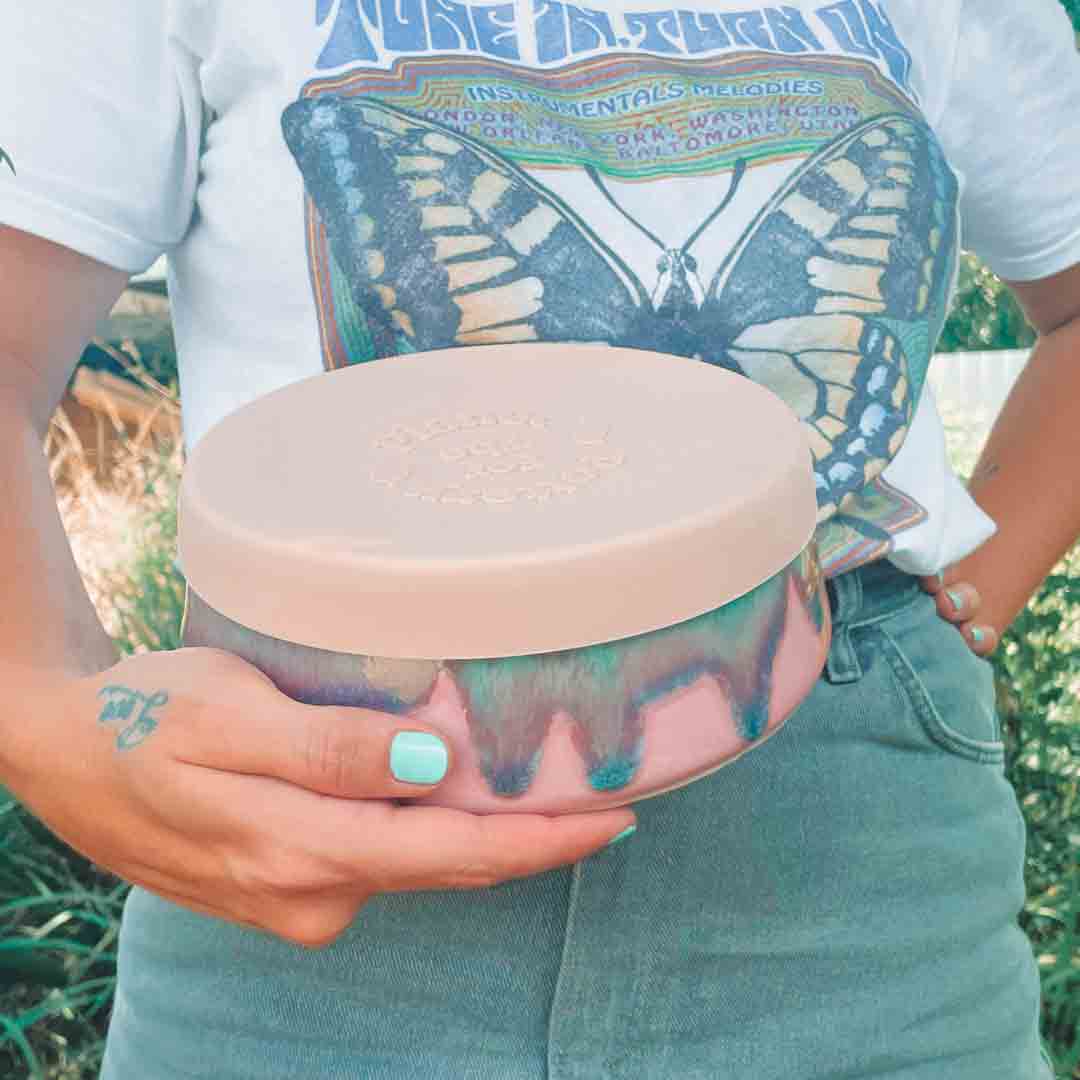 Pink Flamingo Ceramic Travel Bowl - Image 3