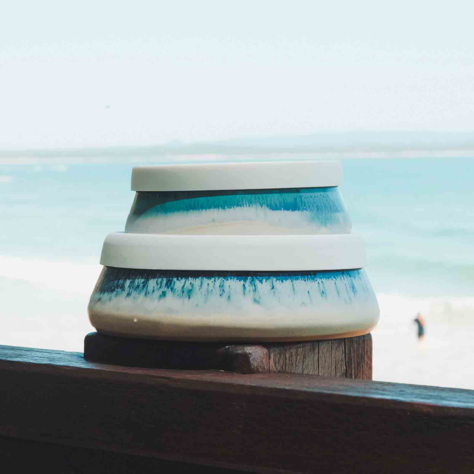 Tea Tree Bay Ceramic Travel Bowl - Image 4