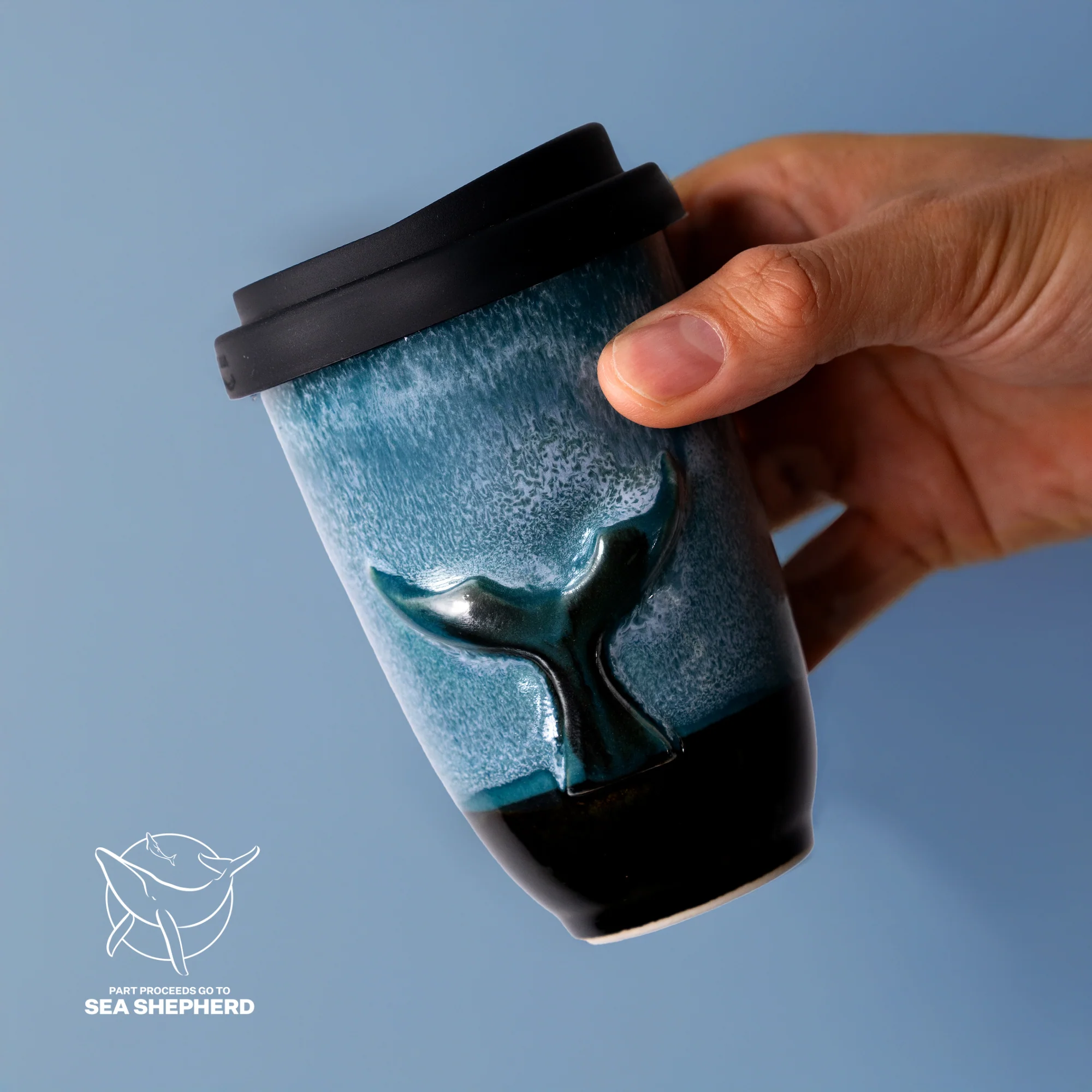 Whale Ceramic Travel Cup - Image 3